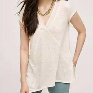 Anthropologie Meadow Rue 100% Linen Top